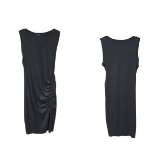 Saints 21 Black Sleeveless Dress with Adjustable Ruching  Skirt Size XL